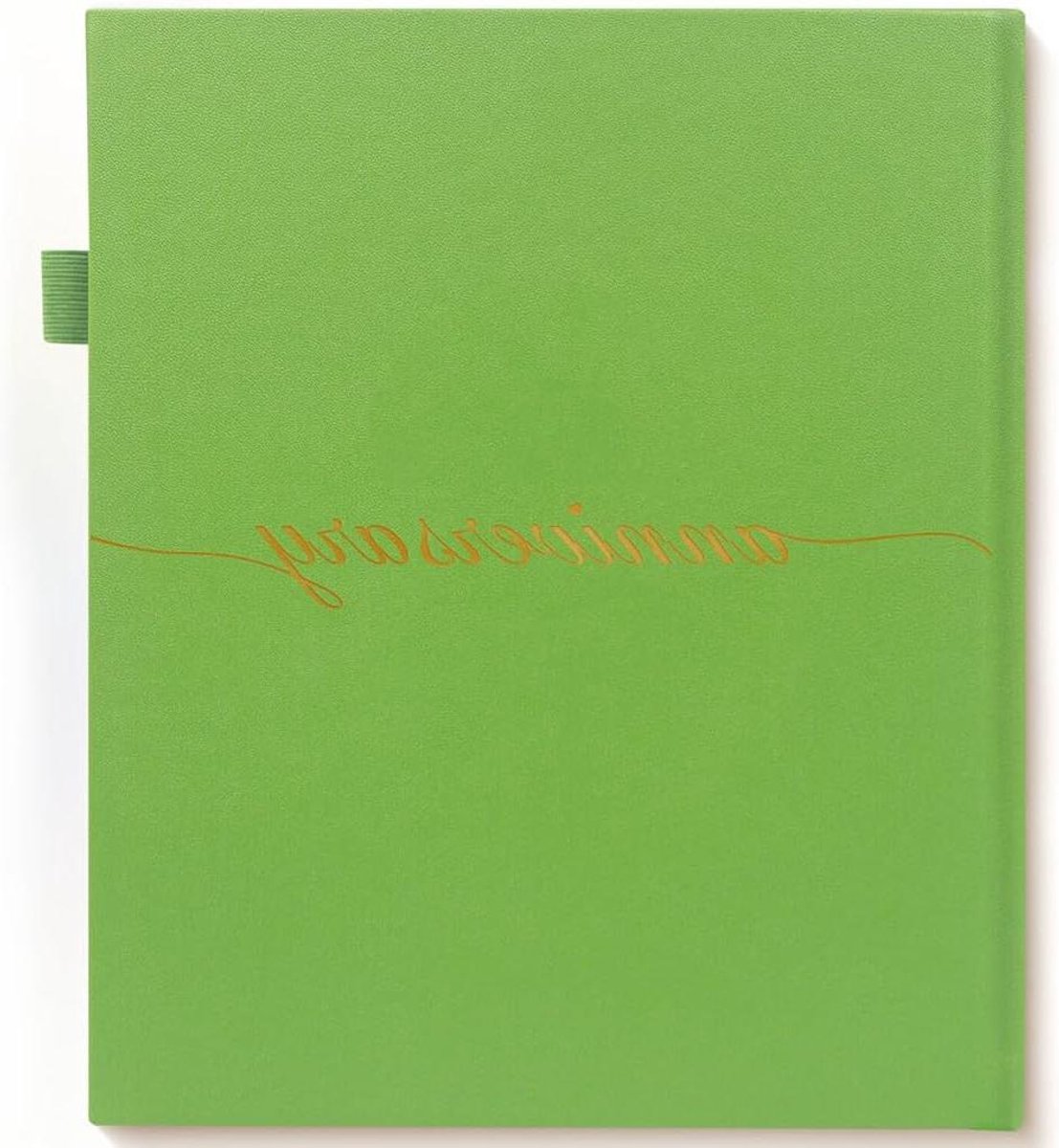 Huwelijksverjaardagsdagboek - Liefdesverhaal Album - Herinneringen Vastleggen - Veganistisch Leer - 19.5 x 23 cm - Olijfgroen