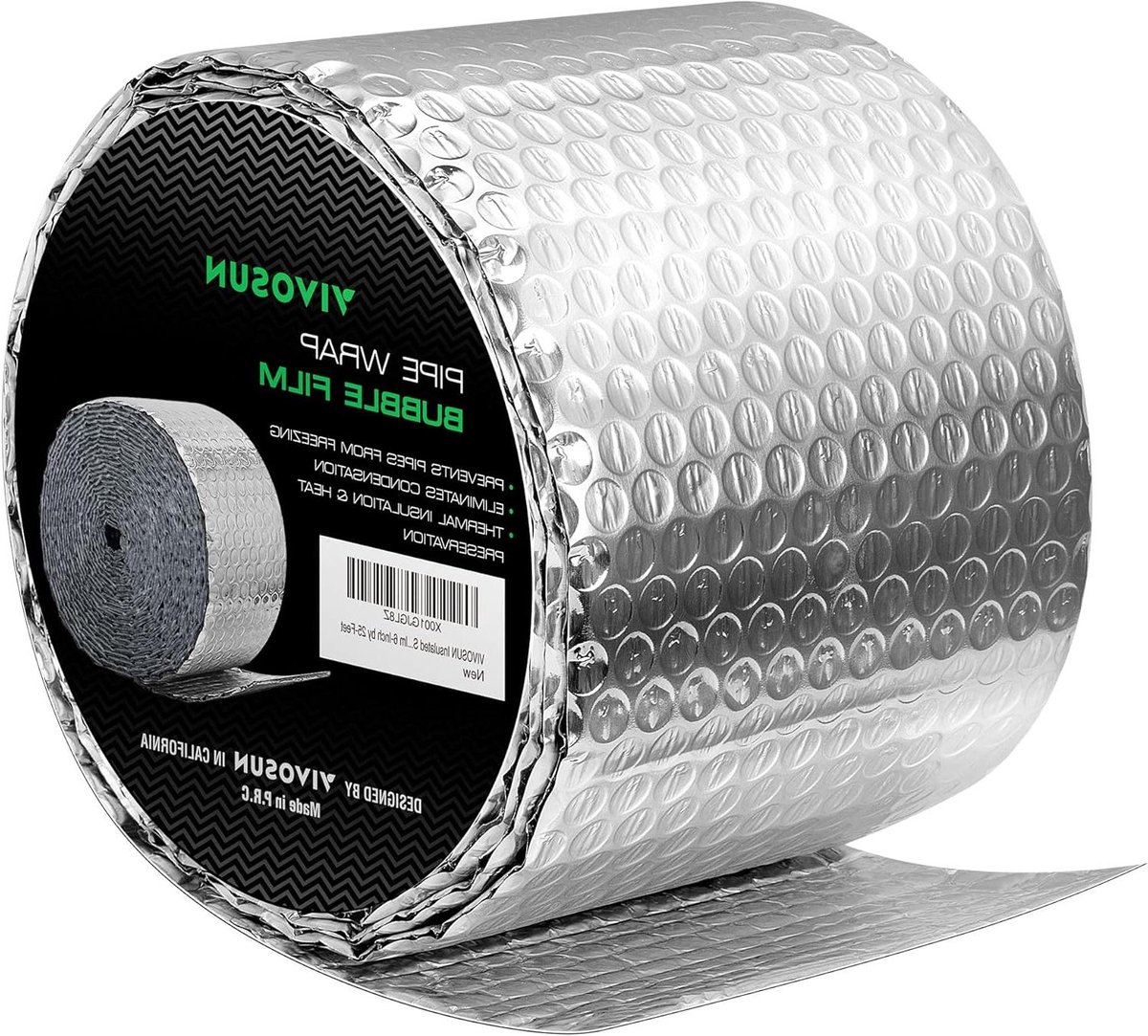 Dubbele Bubble Folie Isolatie - Pijp Isolatie Wrap - Warmte Verlies Voorkomen - Dubbele Bellen Ontwerp