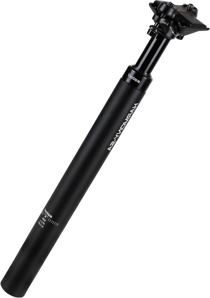 Fietsvering Zadelpen - Mountainbike Zadelpen - Comfortabel Fietsen - Rollente Veertechnologie - 27.2/30.9/31.6 x 350mm - Aluminium