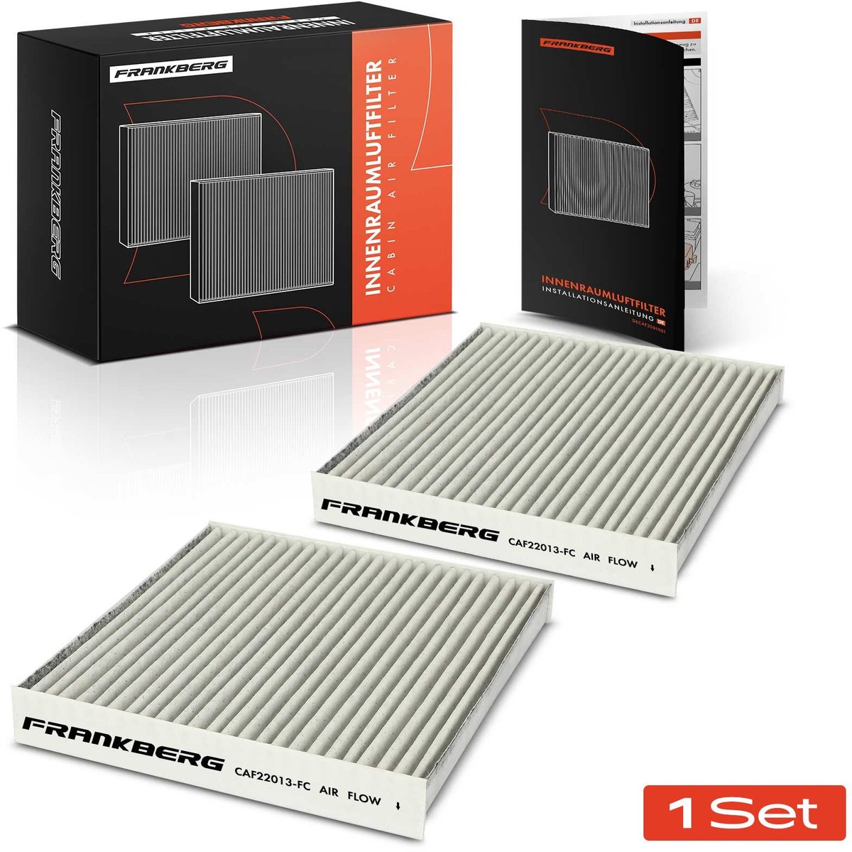 Frankberg 2x interieurfilter actieve kool voor FORD