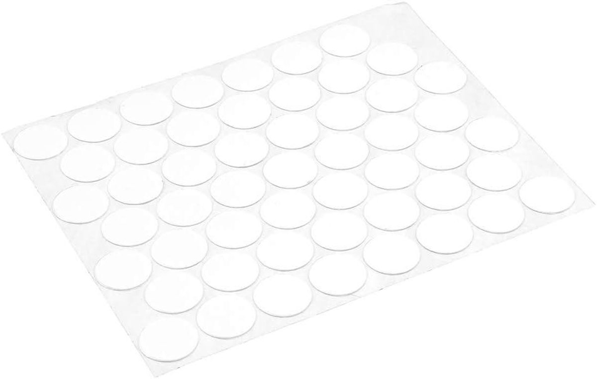 Schroefgat Covers - Zelfklevende Stickers - Gaten Verbergen - Getextureerd PVC - 9/16 inch - Wit
