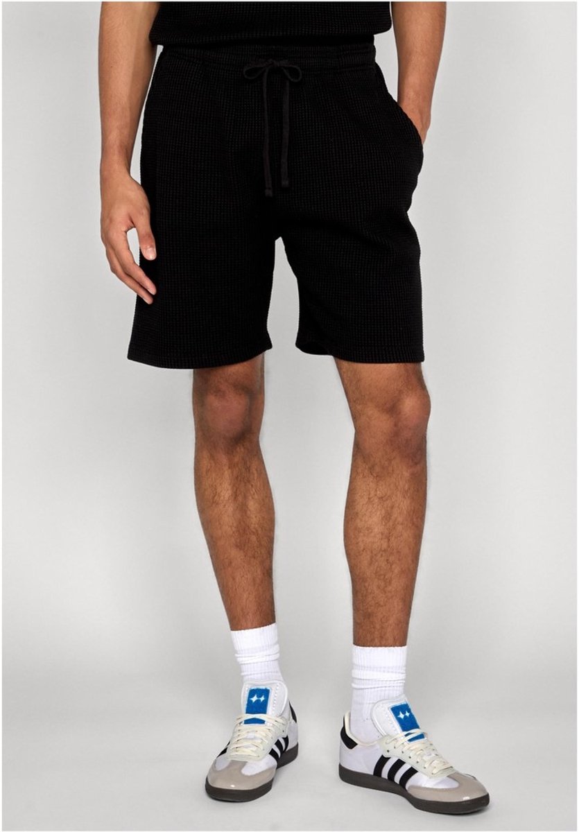 Urban Classics Thermal Waffle Korte broek S Zwart