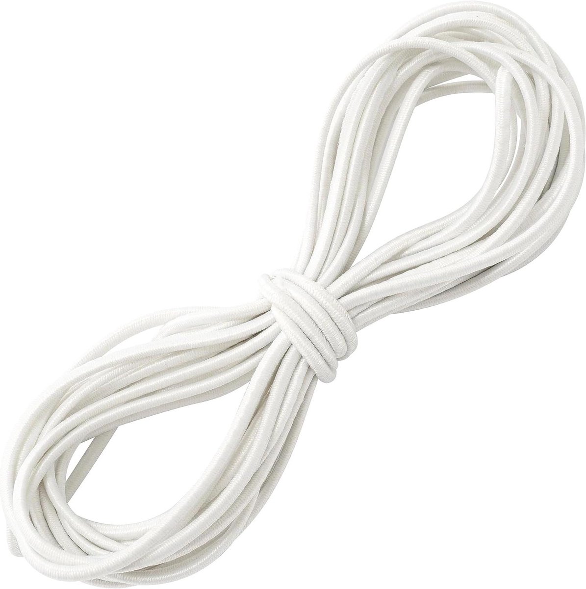 Elastisch koord - Rond elastiek - Kleding maken - Duurzaam polyester - 5 meter 25 mm - Wit
