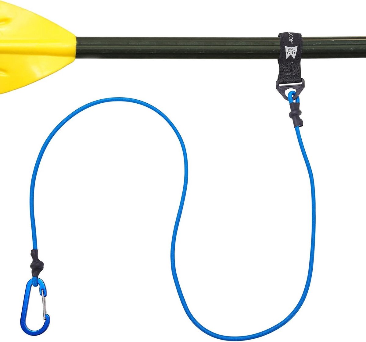 Kajakpeddelriem - Peddel lanyard - Peddel niet verliezen - Verstelbare lengte - Tot 183 cm - Blauw