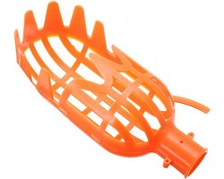 Fruitplukker Hoofd - Fruitvanger Mand - Vruchten Oogsten - Ringtanden Snijden Fruit - 20 x 8 x 8 cm - Oranje