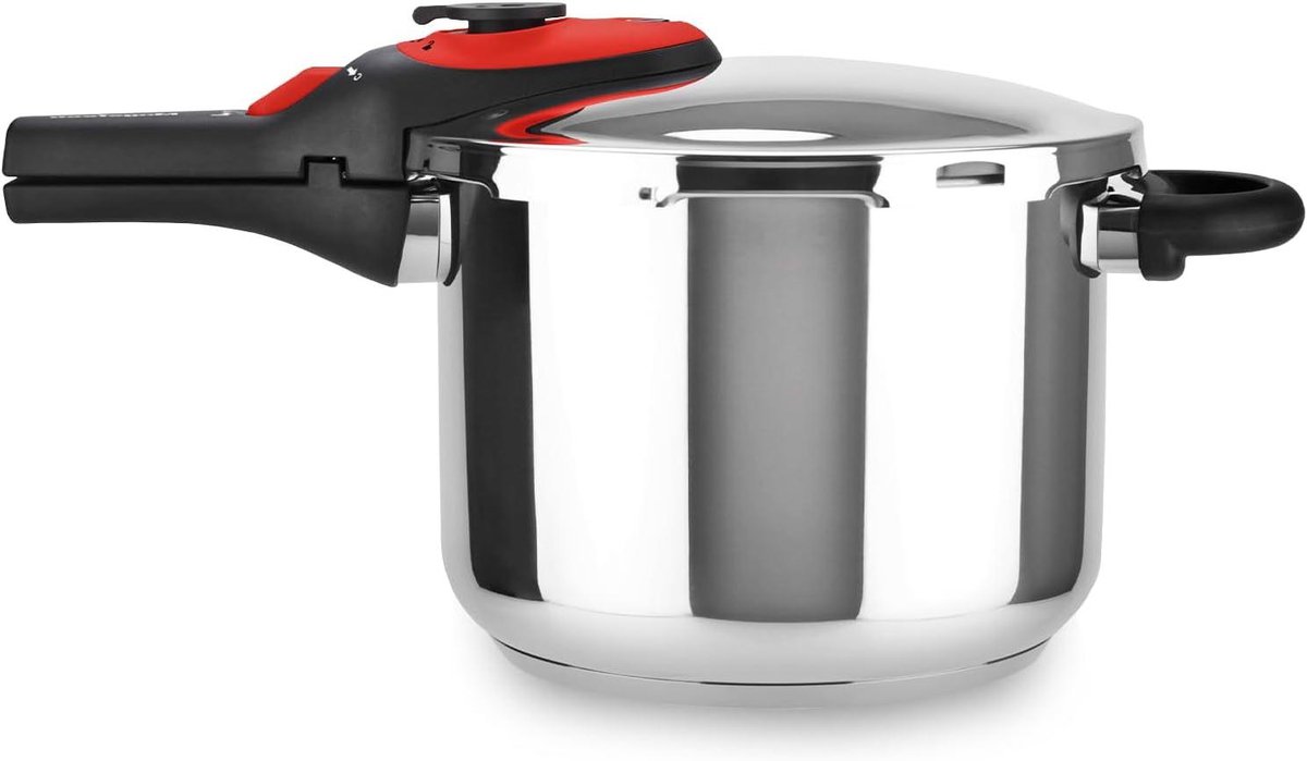 Snelkookpan Rood - Drukpan Expresspan - Snel Koken - 5 Veiligheidssystemen - 5 Liter - Rood