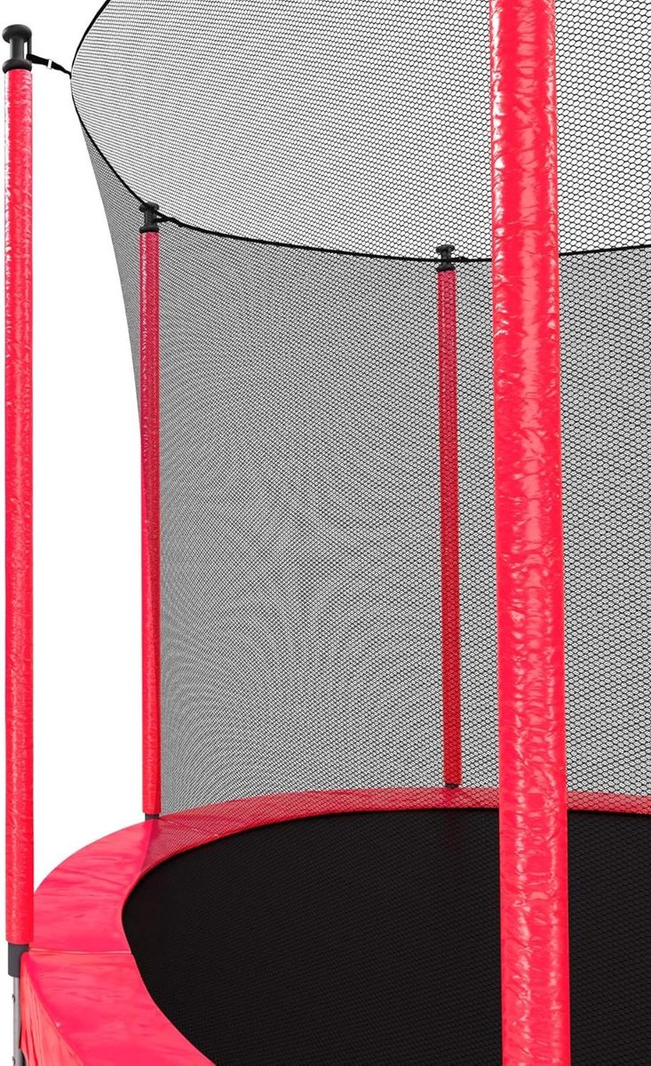 Trampoline Stanghoezen - Paalbeschermers Trampoline - Trampoline Veiligheid Verbeteren - UV-Behandeld Waterafstotend - 8 stuks - Rood