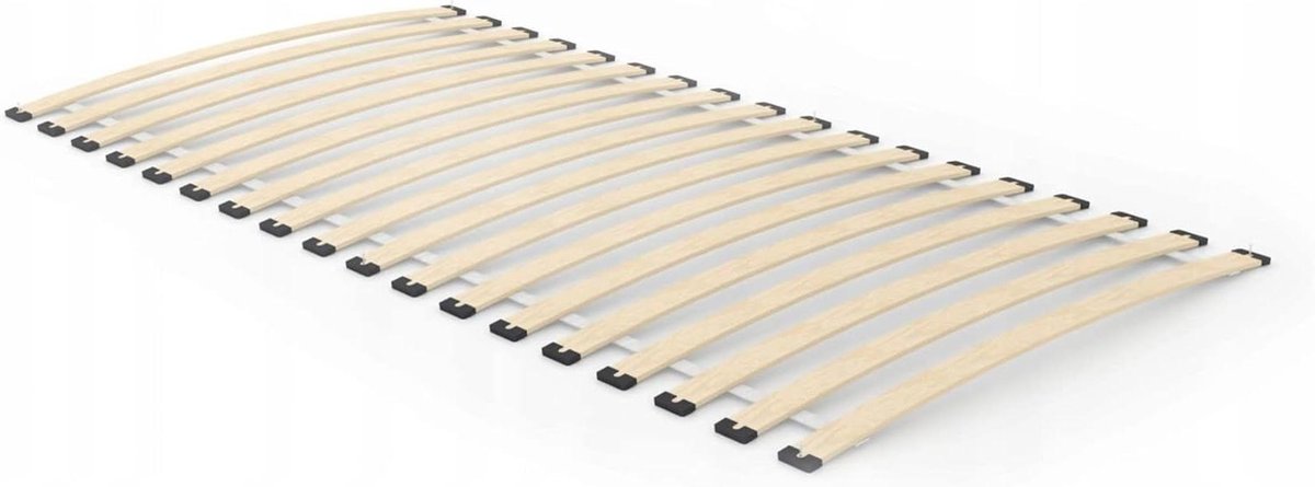 Flexrol Lattenbodem - Bedbodem Rolbaar - Matras Ondersteuning - Gebogen Flexibele Latten - 200x90cm - Natuurlijk