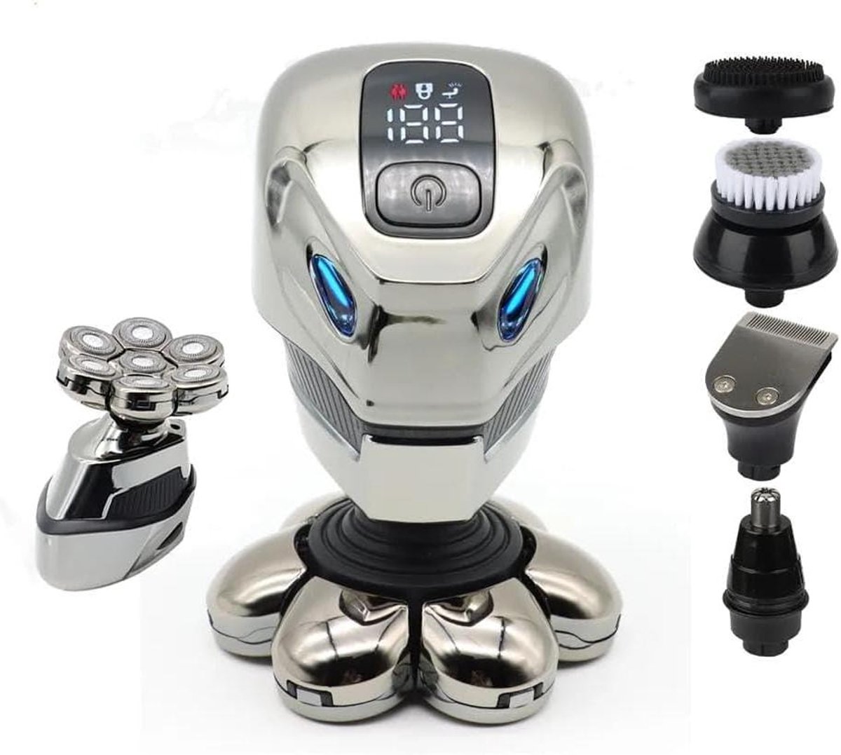 Elektrisch Scheerapparaat Mannen - Baard Trimmer Kit - Grooming en Styling - 5-in-1 Multifunctioneel