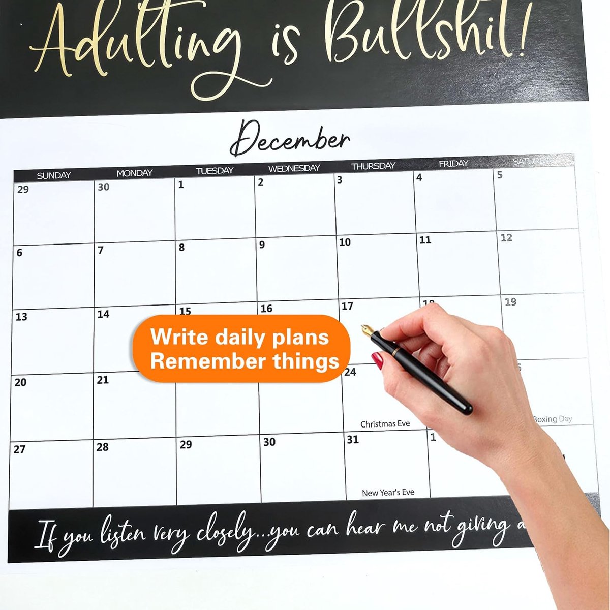 2024 Kalender Vrouwen - Maandelijkse Planner - Grappige Cadeau Idee - Vloekige Kalender - 21.6 x 28 cm - Multicolor — cadeau in Kalenders & Planners - foto 4