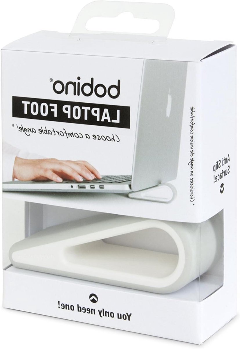 Laptop Voet - Laptop Steun - Apparaat Verhoging - Antislip Materiaal - 2.8 x 7.9 x 2.9 cm - Wit