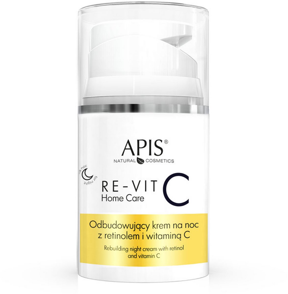 APIS Home Care Nachtcrème - Huidverzorging - Herstellende crème met retinol en vitamine C, 50 ml