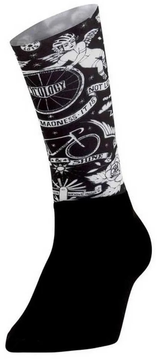 Cycology Velo Tattoo Aero Lange Sokken Zwart