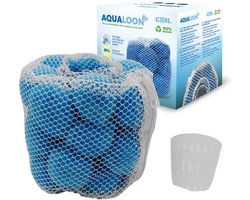 COIL Aqualoon Filterballen Blauw – Filter Type VI / S1 Vervanger – Spa Filter – Wasbaar & Herbruikbaar - Met Zilverionen – Inclusief Filterzak