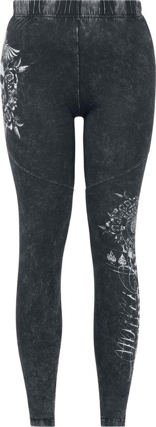 Rock Rebel by EMP legging gris avec imprimé - Femmes - L