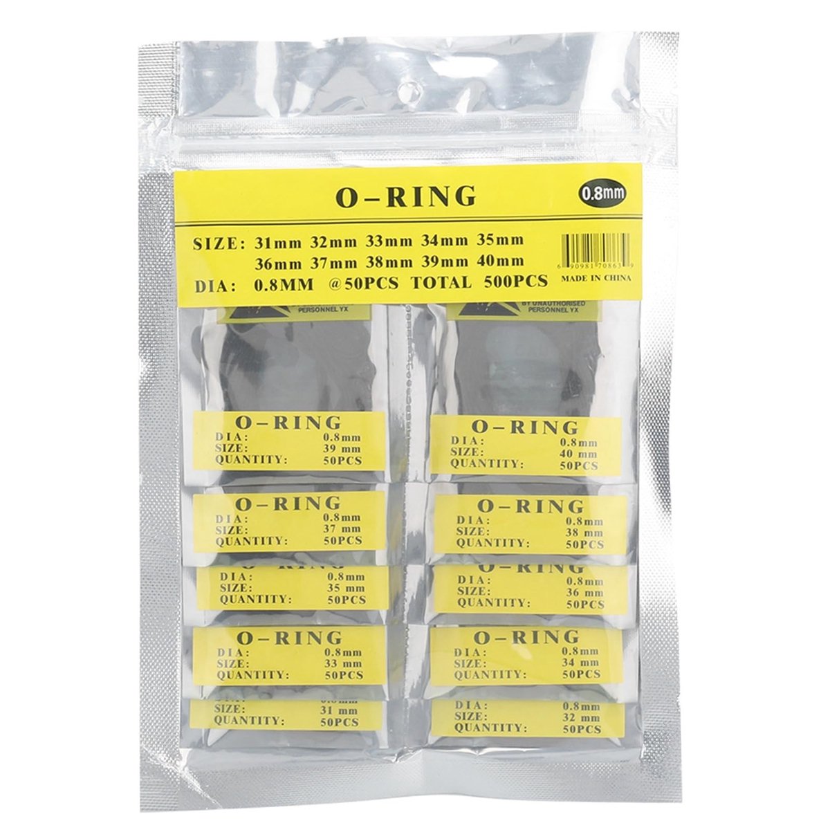 O-ring Set voor Horlogemakers - 500 Stuks Rubber Waterdichte Seals