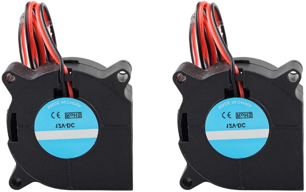 3D Printer Blower Koeling Ventilator DC 12V 2 Pin - Set van 2 voor Hot End Koeling