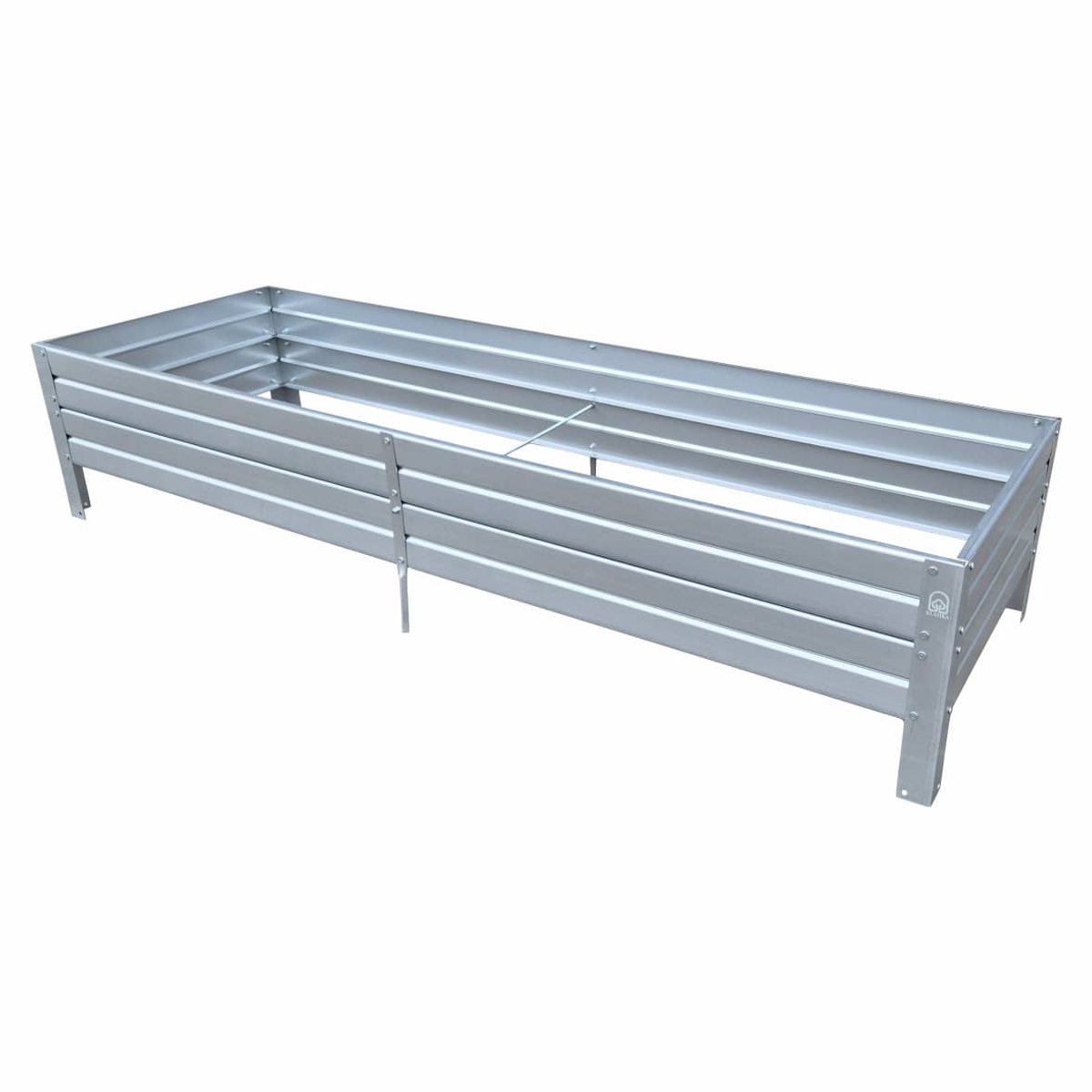 KLASIKA GARDEN Verhoogde Plantenbak - Gegalvaniseerd Staal - 50x150x20 cm - Eenvoudige Installatie