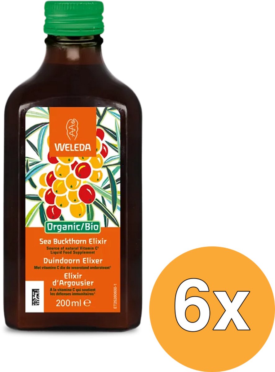 6x Weleda Duindoorn Elixer Bio (200 ml)