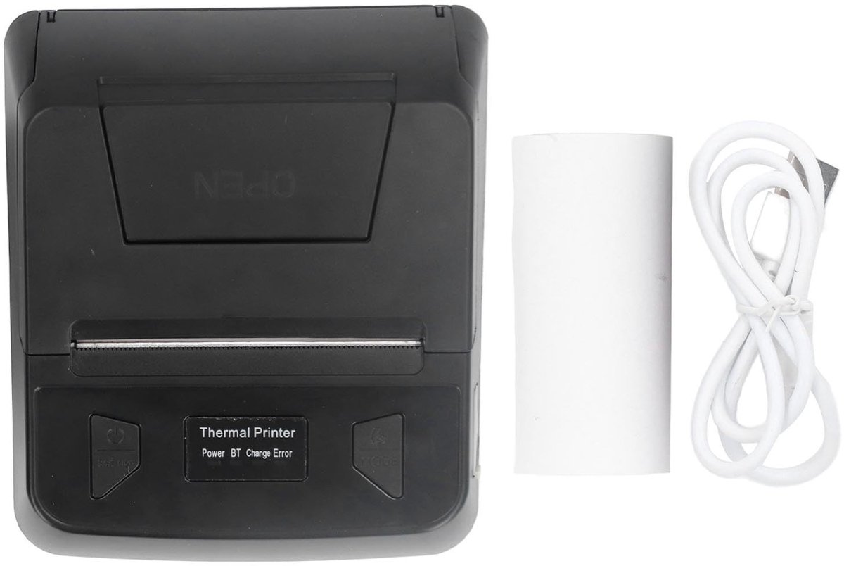 Allecto - Bluetooth bonnenprinter - mobiele ticketprinter - compact en snel - 80 mm - thermische printer - ideaal voor kleine bedrijven