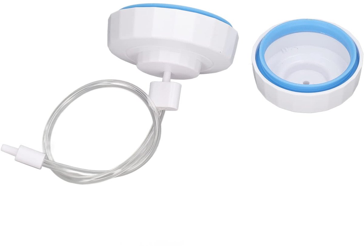 Allecto Vacuüm Sealer Voedsel Vacuüm Sealing Kit Handmatige Pomp Wit Accessoires voor Voedselopslag Geschikt voor Potten