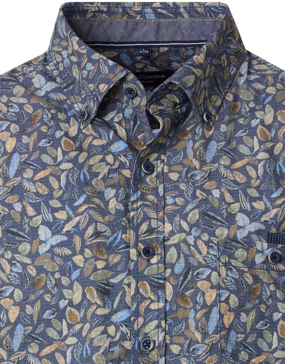 Casa Moda - Heren Overhemd - 454482700 - 100 Blue