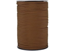Allecto - Nylon Parachute Cord - Multifunctionele Paracord - Duurzaam - Wolf Brown - Tent Touw - Overlevingslijn - 100m
