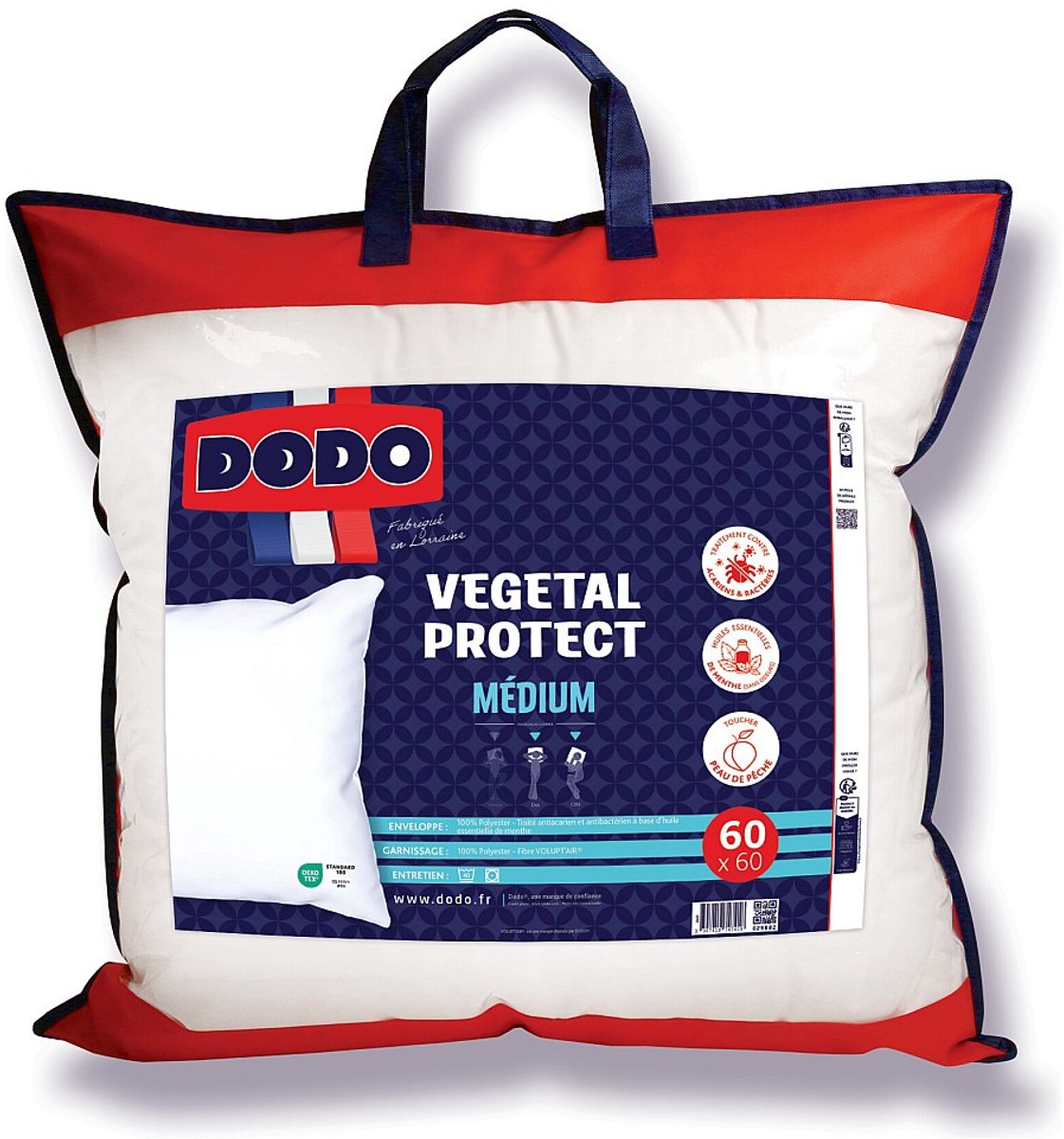DODO Dekbed DODO met natuurlijke anti-mijtbehandeling - 60 x 60 cm - MENTHOL PROTECT