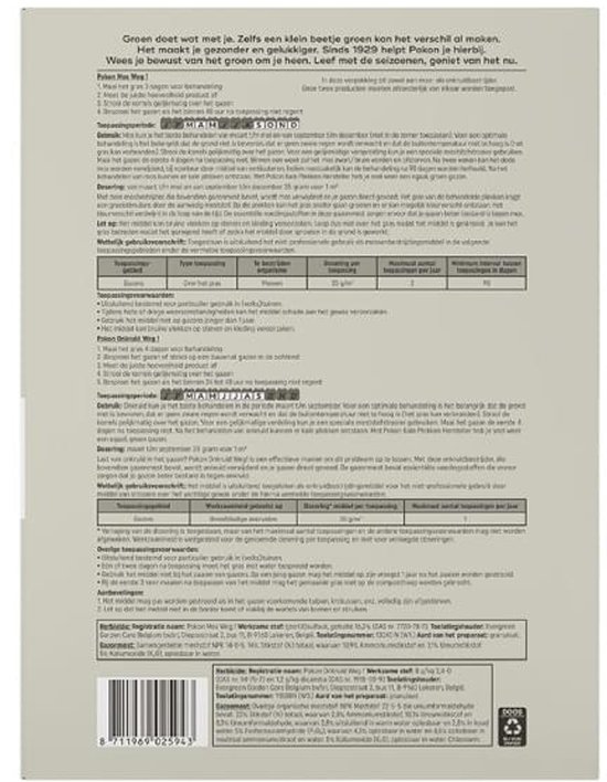 Pokon Mos en Onkruid Weg (2750 gram/50m²) - Krachtige Onkruidverdelger - Met gratis cheatsheet van Pokon — afbeelding 3