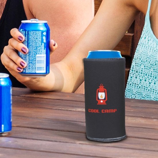 Blikmouwen - Flessenhouders - Drank Koel Houden - Absorberende Isolatie - 11x7cm - Meerkleurig — afbeelding 3