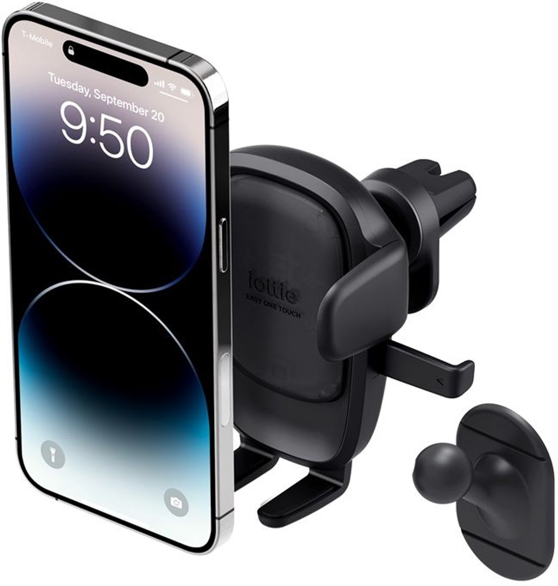 iOttie Easy One Touch 6 Autohouder voor Ventilatierooster – Universeel & 360° Draaibaar