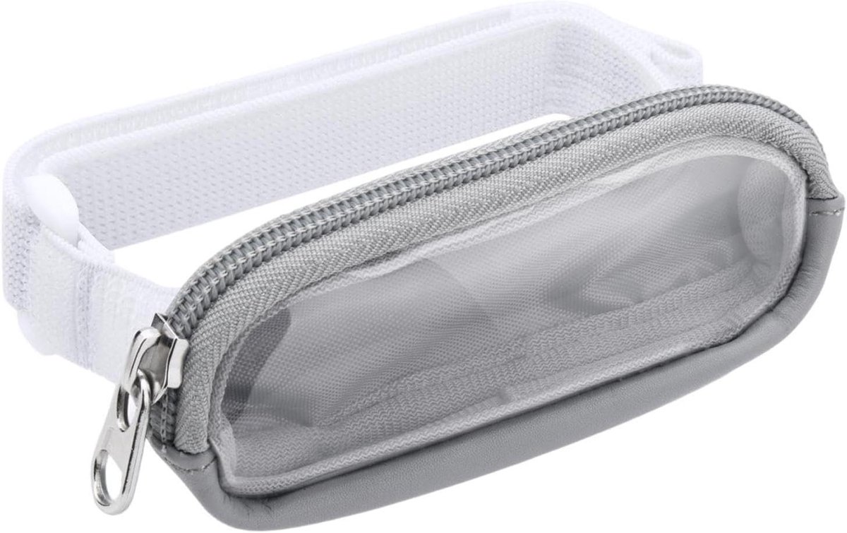 Lippenbalsem Houder - Auto Organizer - Auto Interieur - Verstelbare Elastische Band - 10.5 cm Lengte - Grijs
