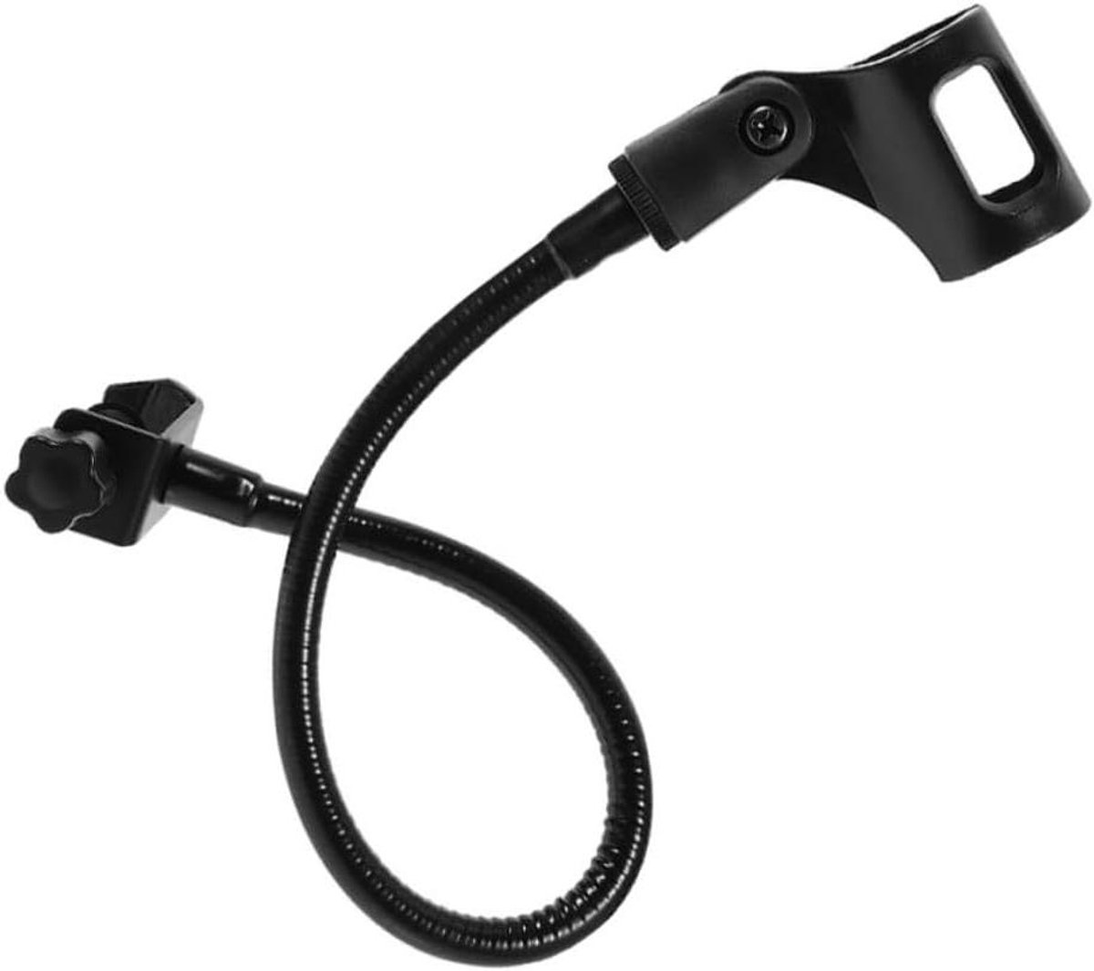 Microfoonhouder - Microfoonarm - Opnemen Muziek - Flexibele Zwanenhals - 46 cm - Zwart
