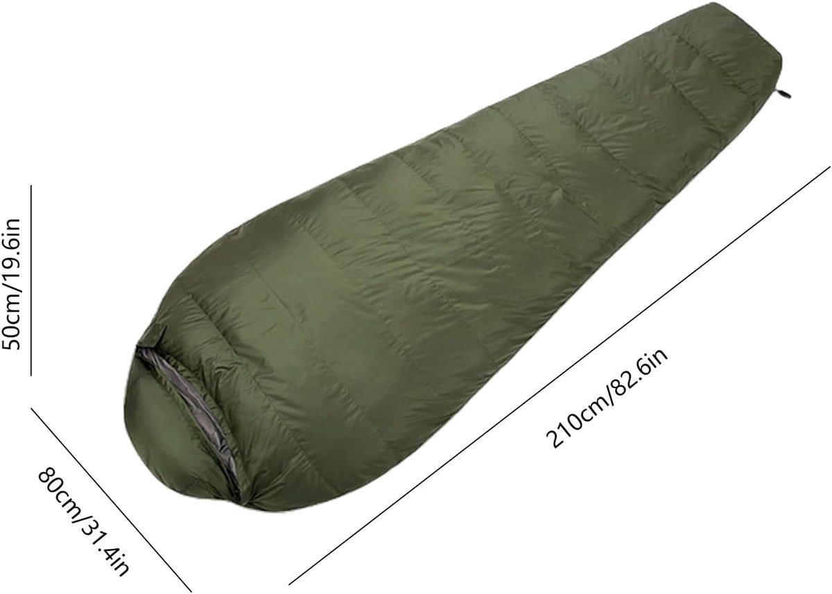 Dikke Slaapzak - Kampeerslaapzak Outdoor - Buiten Kamperen - Waterdichte Buitenlaag - 210 x 80 cm - Niet gespecificeerd