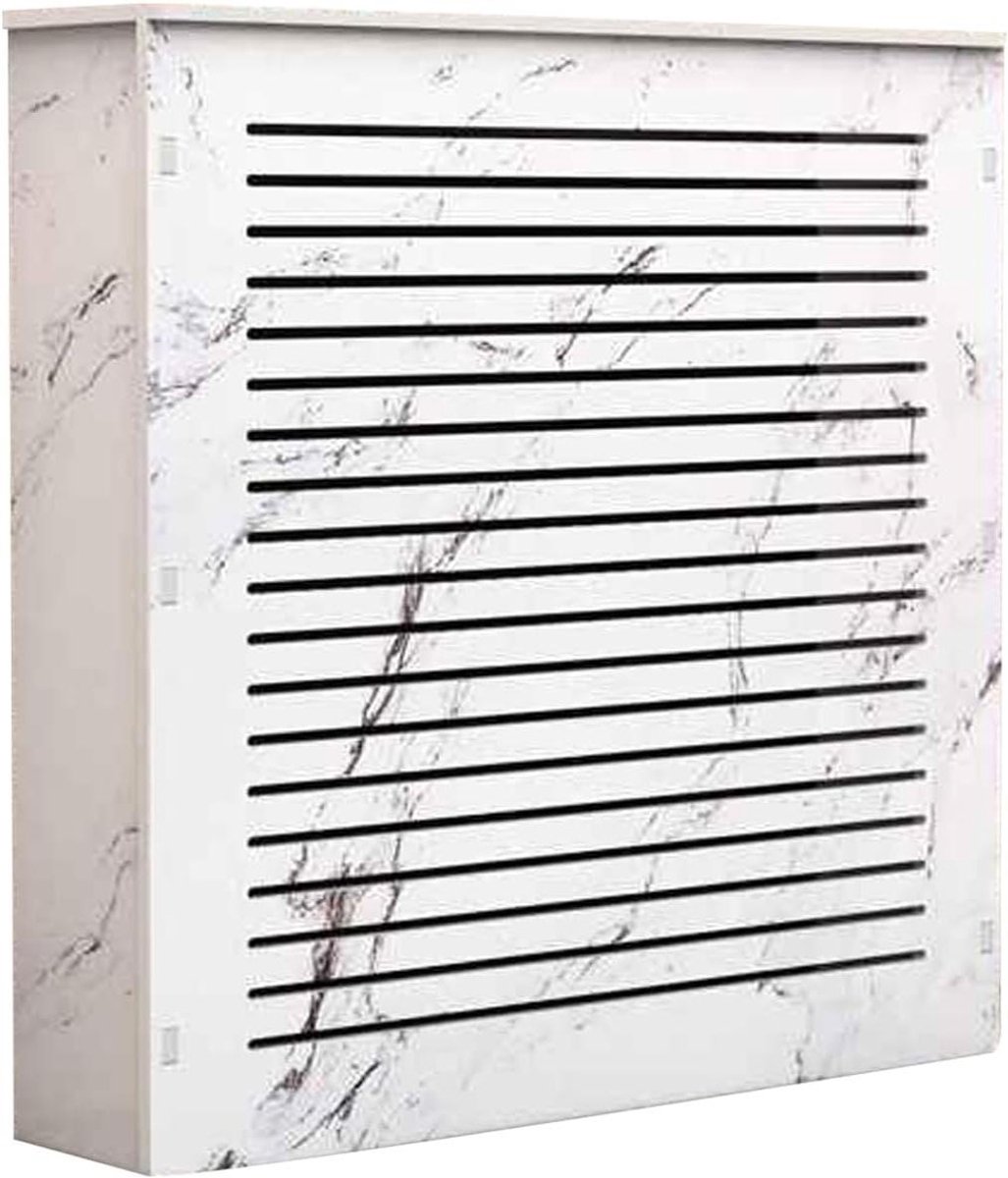 Radiatorbekleding - Ombouw radiator - Woonkamer decoratie - Milieuvriendelijk materiaal - 60x70x20cm - Wit