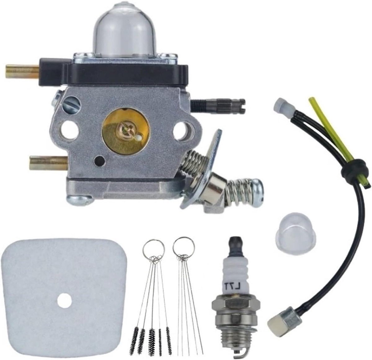 Carburateur - Motoronderdeel - Tuinonderhoud - Inclusief luchtfilter - 500 g - Zilver