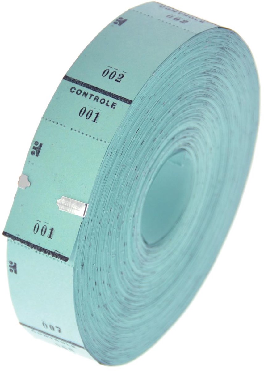 Ticketrol, 1000 tickets, blauw