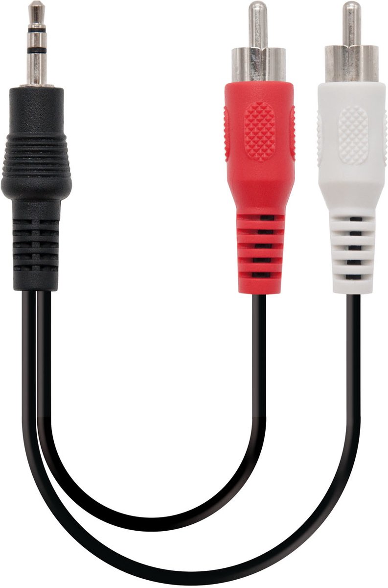 Audio Jack to RCA Cable NANOCABLE 10.24.0303 3 M Black