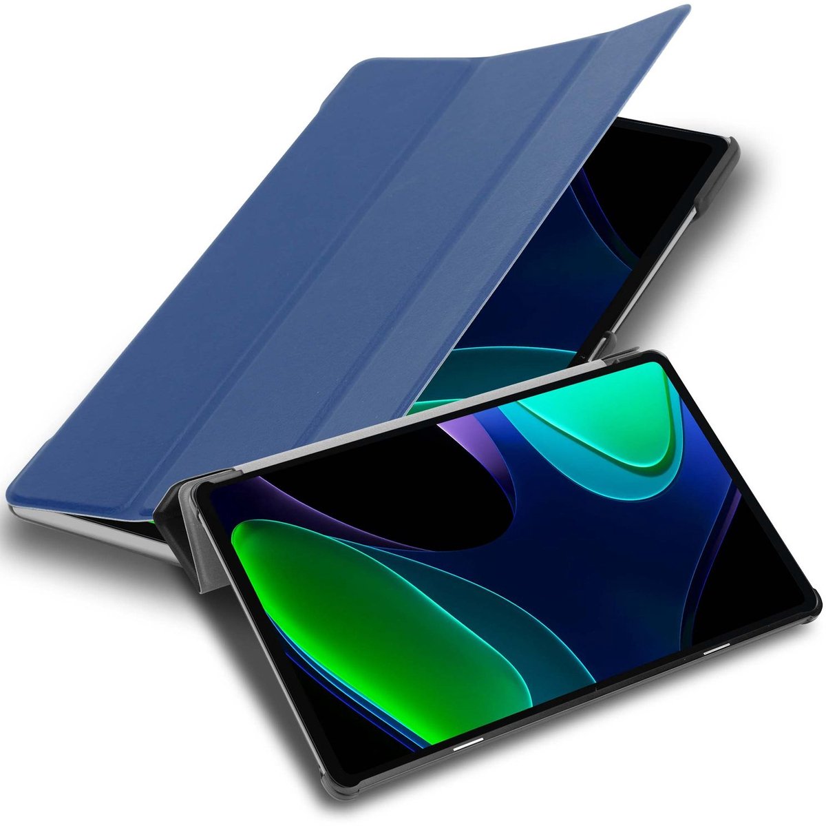 Cadorabo Tablet Hoesje geschikt voor Xiaomi Pad 6 in Jersey donkerblauw