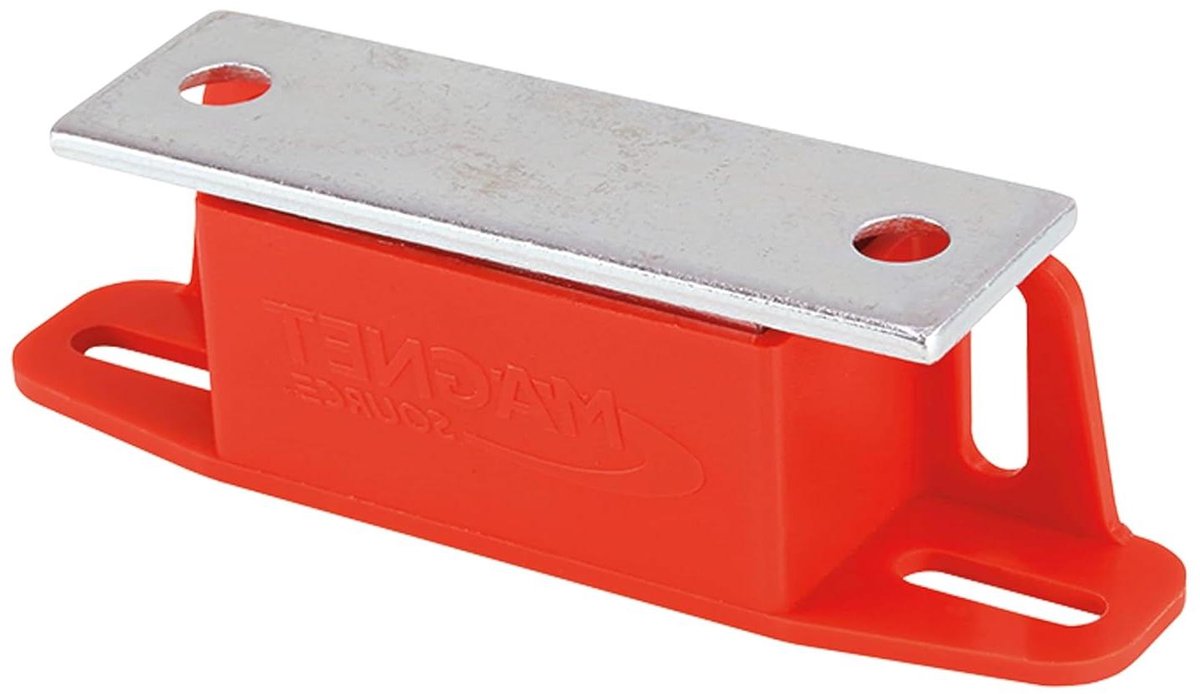 Klink Magneet - Deursluiting Grendel - Kasten Sluiten - Multiway Montage - 50 Pounds Trek - Rood
