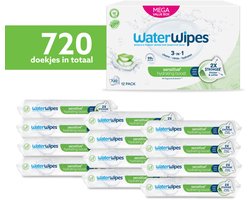 WaterWipes Baby Hydrating Clean Billendoekjes - 12x60 = 720 stuks