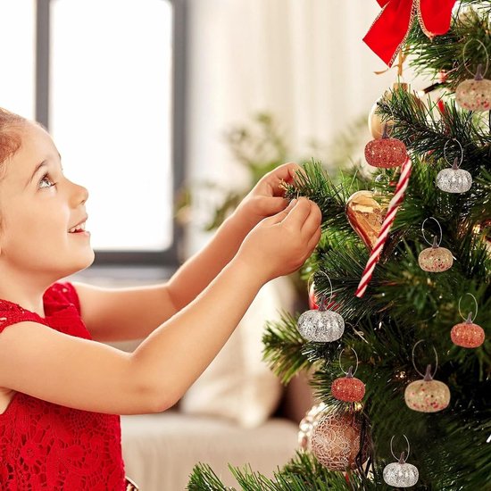 Mini Schuim Pompoenen - 24 Stuks voor Kerstbomen, DIY Knutselen, Fotoprops en Landelijke Decoratie — afbeelding 3