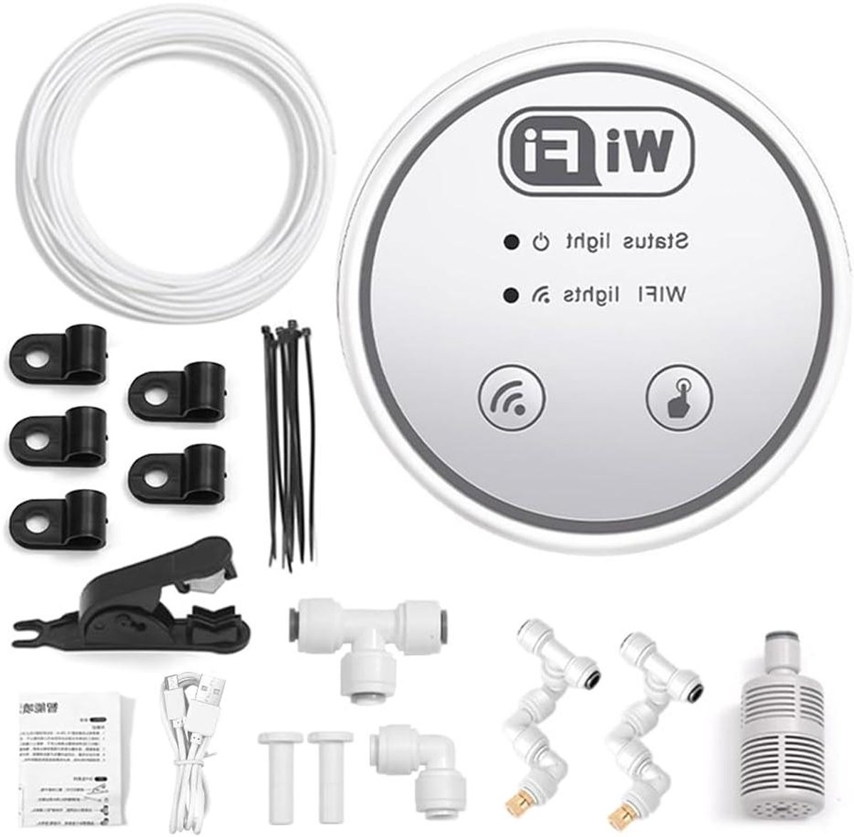 Tuin Water Timer - Automatisch Irrigatiesysteem - Planten Water Geven - App Bediening - 2 Nozzles Set - Metaal