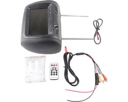 Auto Monitor - Hoofdsteun Video - Films Kijken - 7 Inch LED Display - 17.78 x 17.78 cm - Zwart
