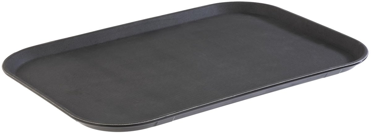 APS Dienblad NOSLIDE, 53 x 36,5 cm, zwart