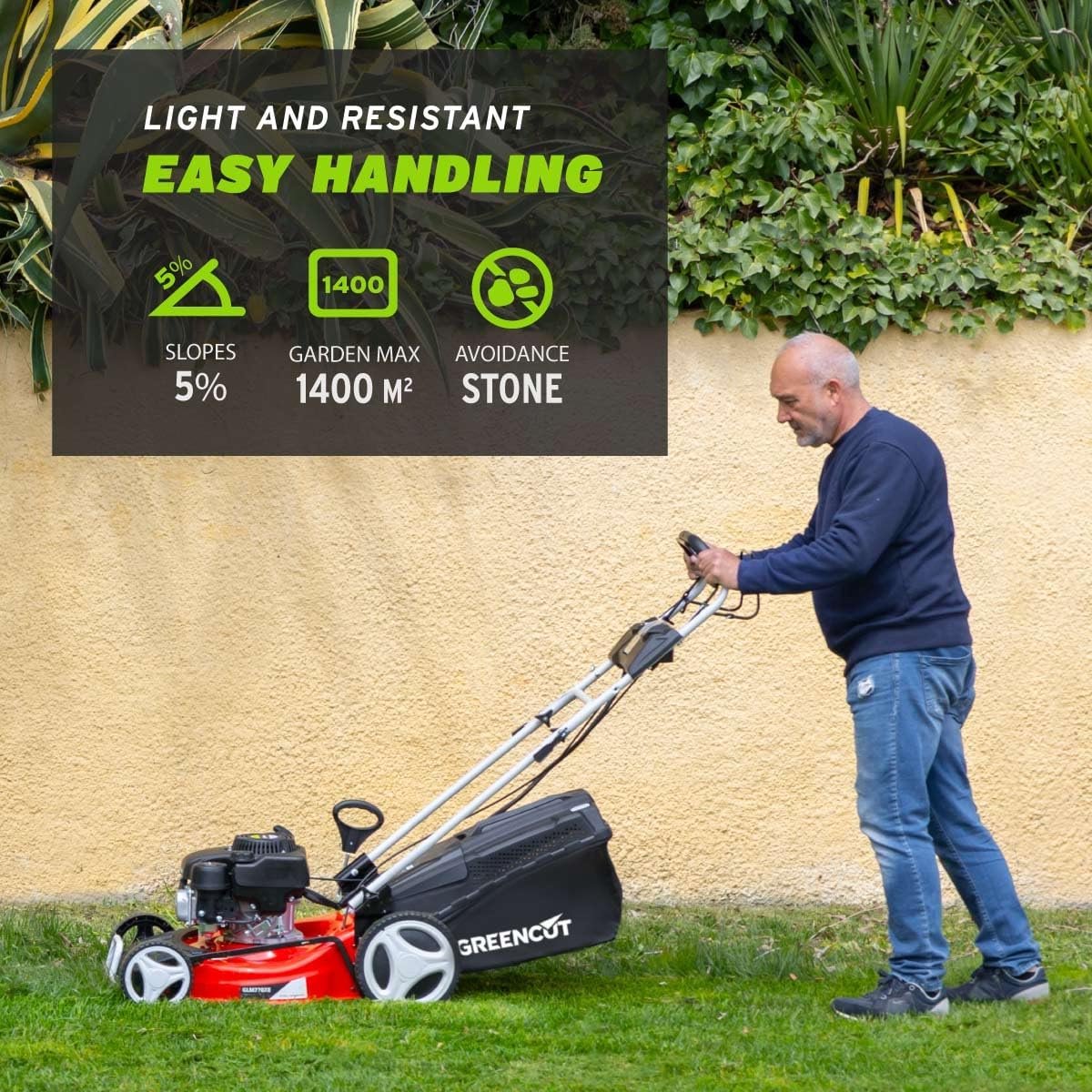 Benzine Grasmaaier - Zelfrijdende Maaier - Krachtige 4-takt Motor thumbnail 4