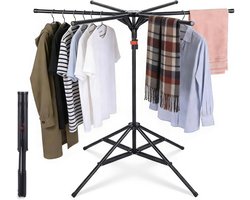 Droogmolen met Voet voor Camping & Thuis - Wasrek Staand - Droogrek Inklapbaar - huishoudrek