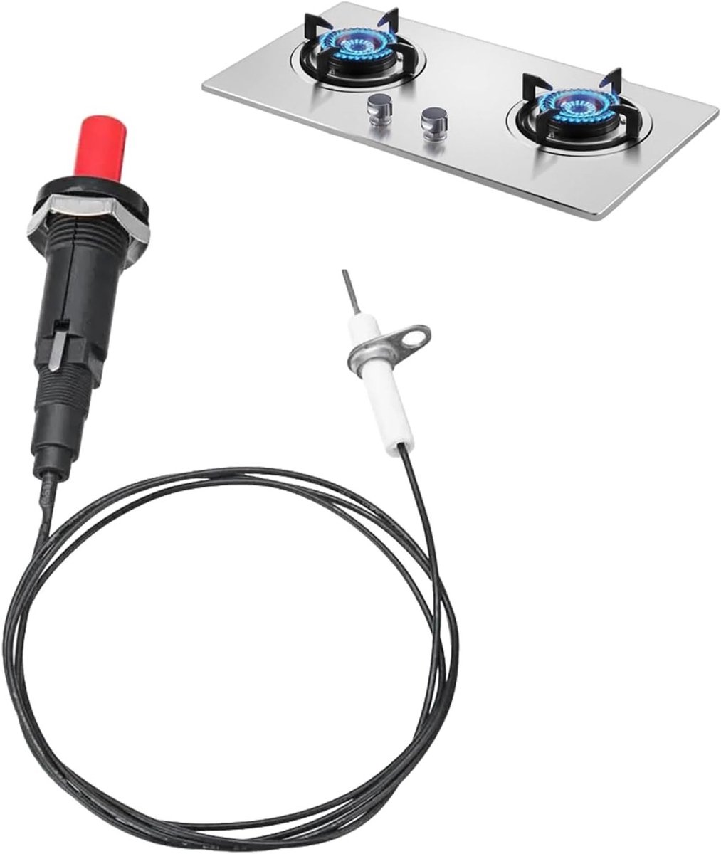 Complete Piezo Ontstekingsset voor BBQ, Grills en Kamperen - Essentieel voor Vuurplaatsen,