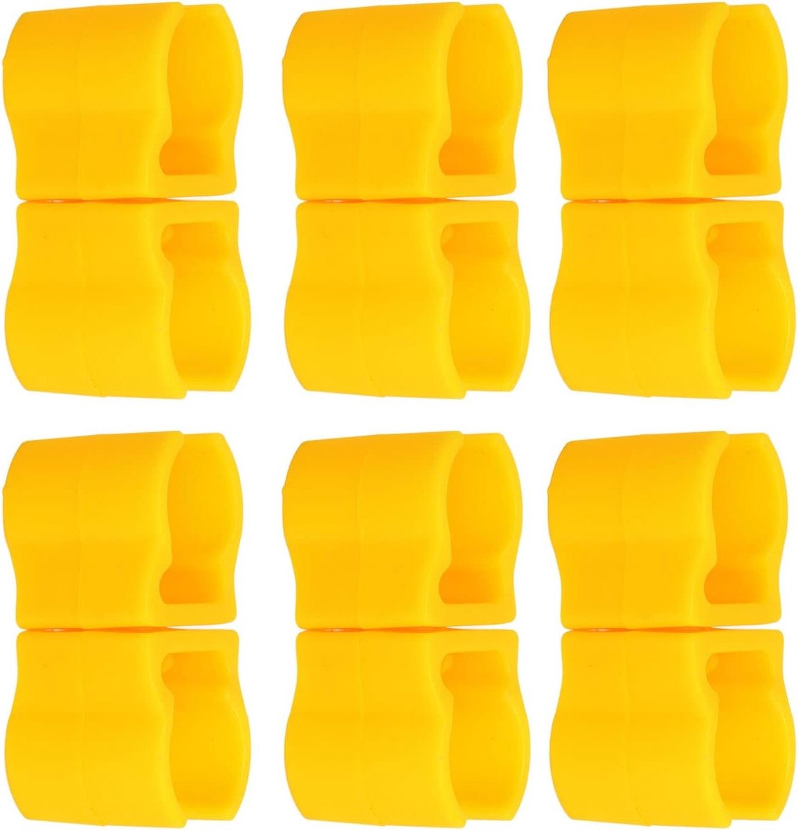 10 Stuks Outdoor Voetbal Trainingsvlaggen Clip Buckle - Plastic Skill Training Poles, Coaching Sticks en Obstakels voor Effectieve Oefeningen