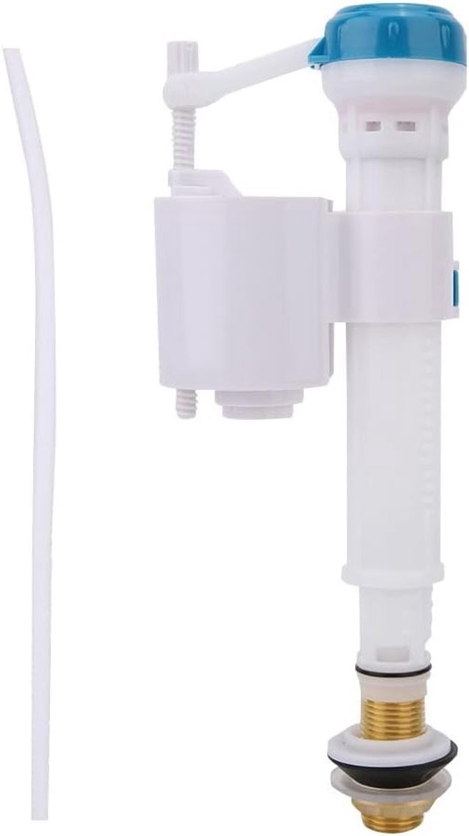 Toilet Inlaatventiel voor Dubbele Wastafel, ABS Vulventiel met Drukknop, Sifon voor Badkamer, G1/2 Aansluiting